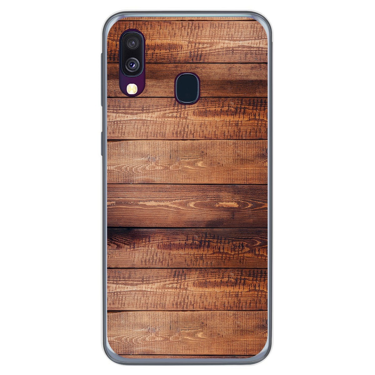 Funda Gel Tpu para Samsung Galaxy A40 diseño Madera 02 Dibujos