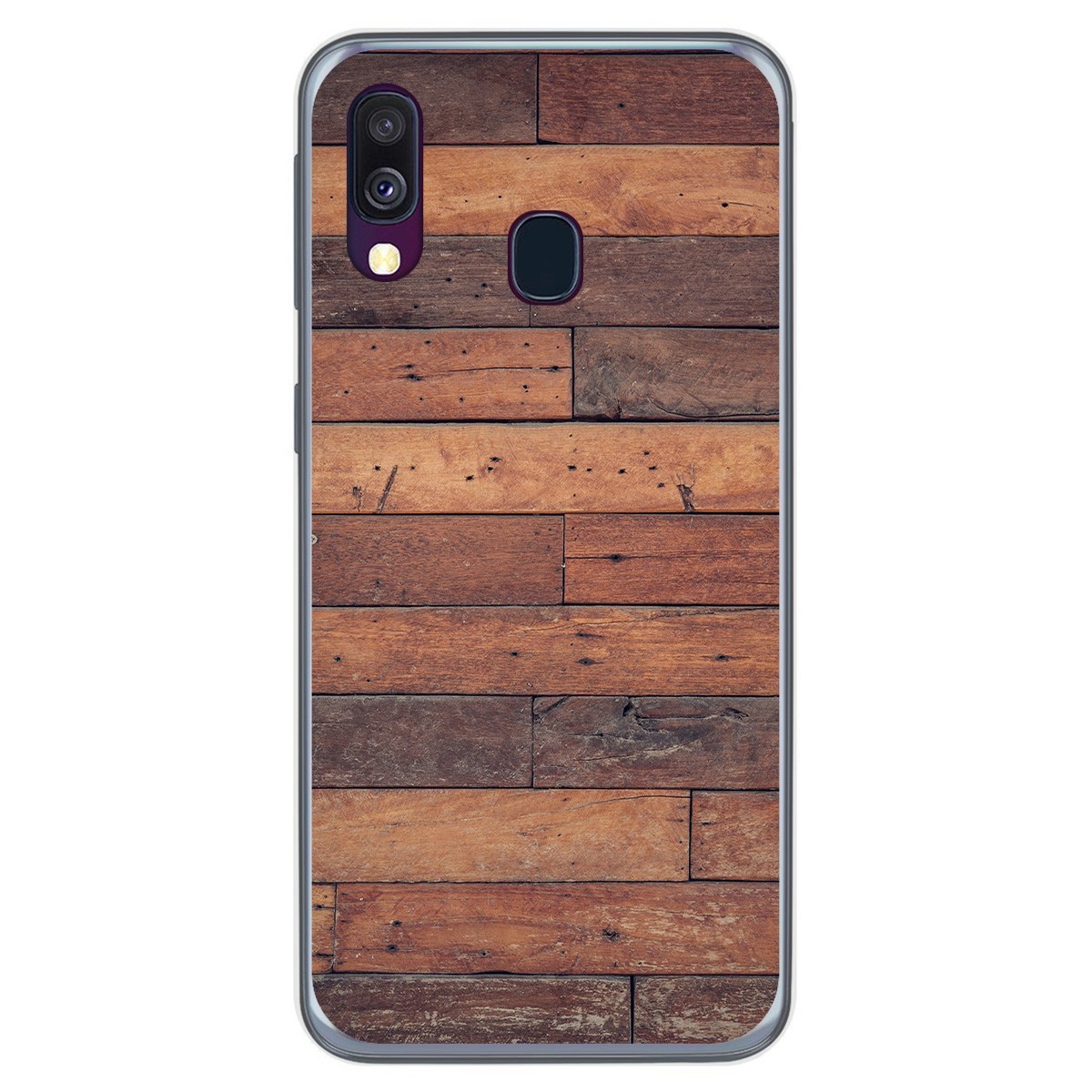 Funda Gel Tpu para Samsung Galaxy A40 diseño Madera 03 Dibujos