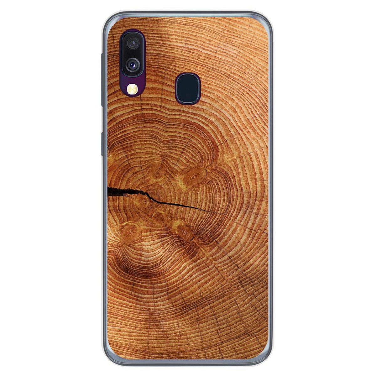 Funda Gel Tpu para Samsung Galaxy A40 diseño Madera 04 Dibujos