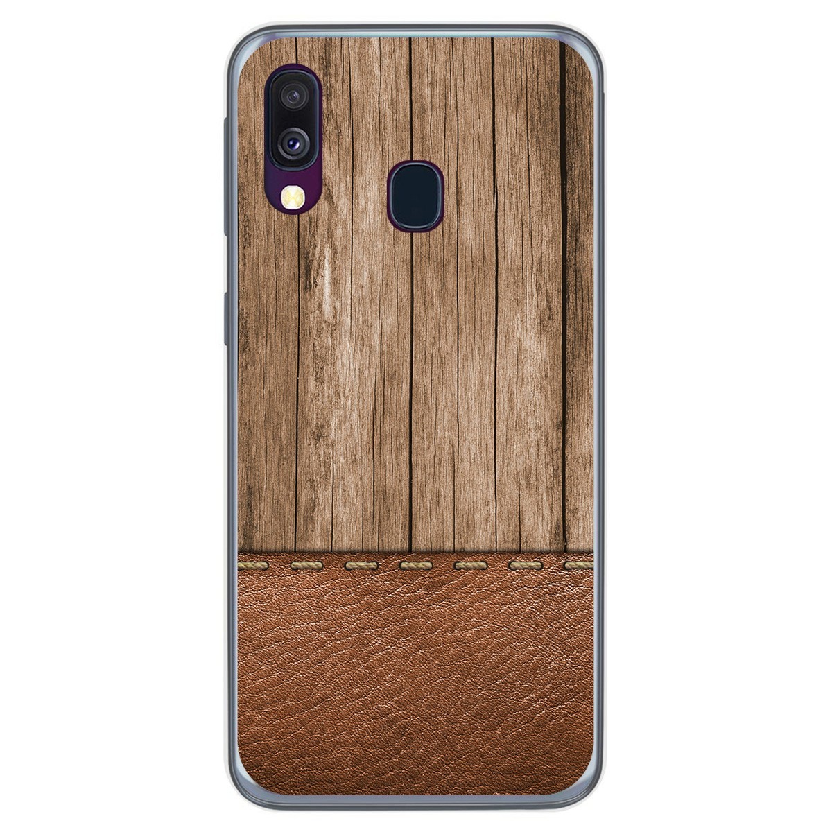 Funda Gel Tpu para Samsung Galaxy A40 diseño Madera 09 Dibujos