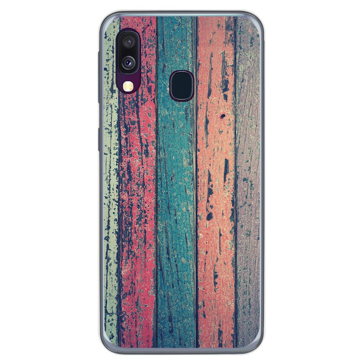 Funda Gel Tpu para Samsung Galaxy A40 diseño Madera 10 Dibujos