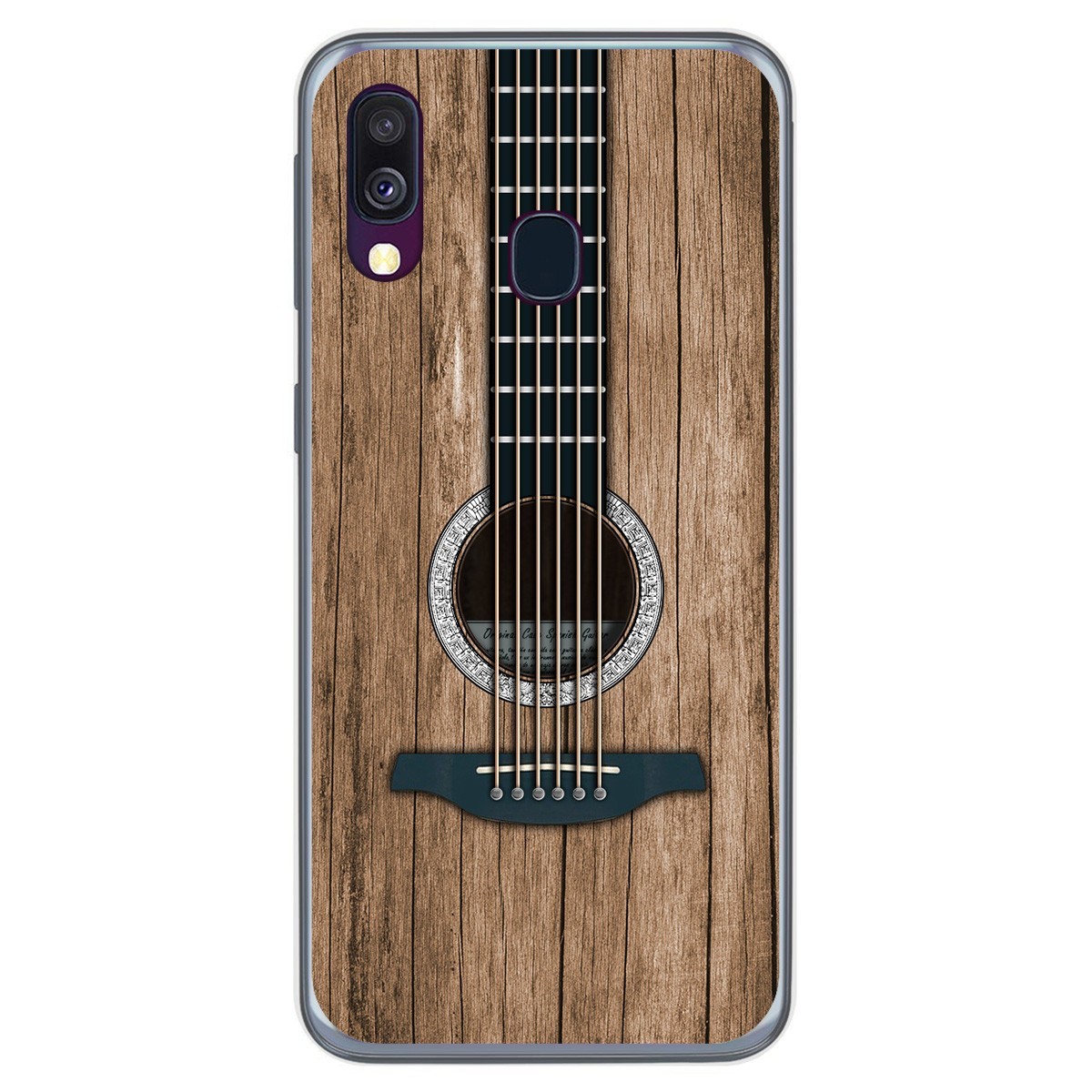 Funda Gel Tpu para Samsung Galaxy A40 diseño Madera 11 Dibujos