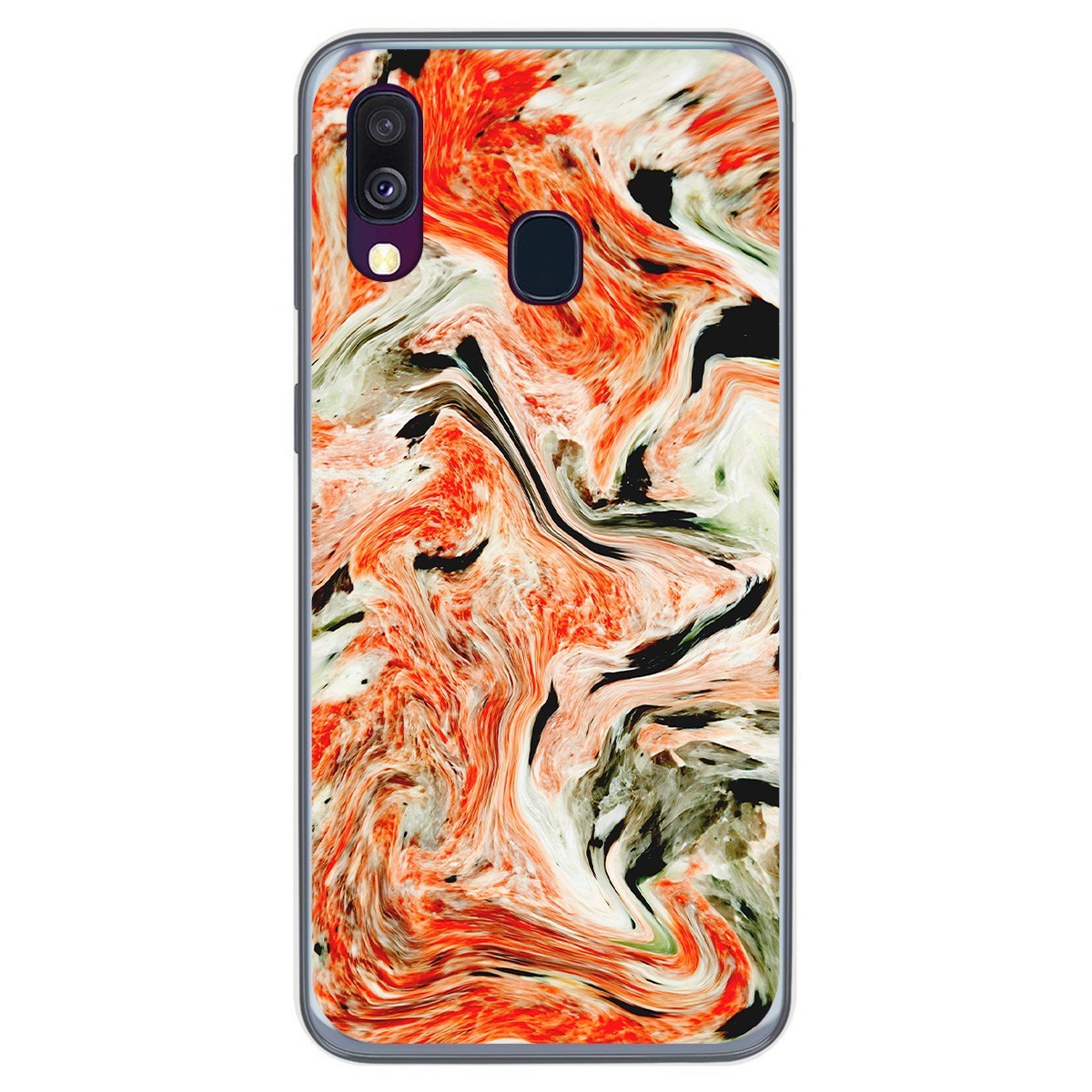 Funda Gel Tpu para Samsung Galaxy A40 diseño Mármol 12 Dibujos