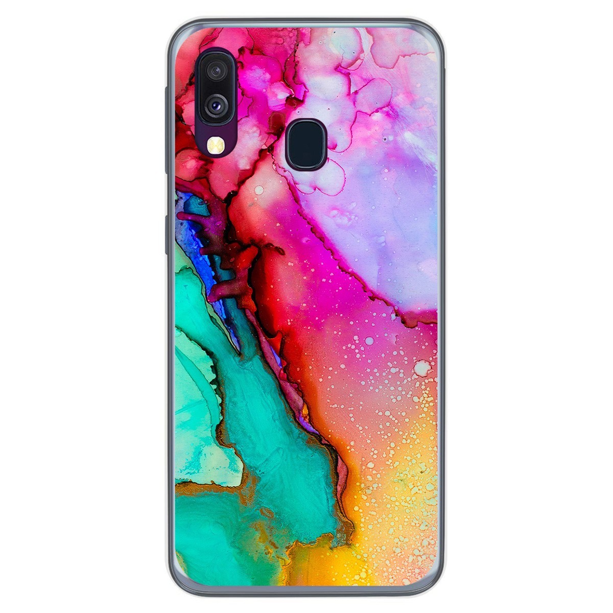 Funda Gel Tpu para Samsung Galaxy A40 diseño Mármol 15 Dibujos