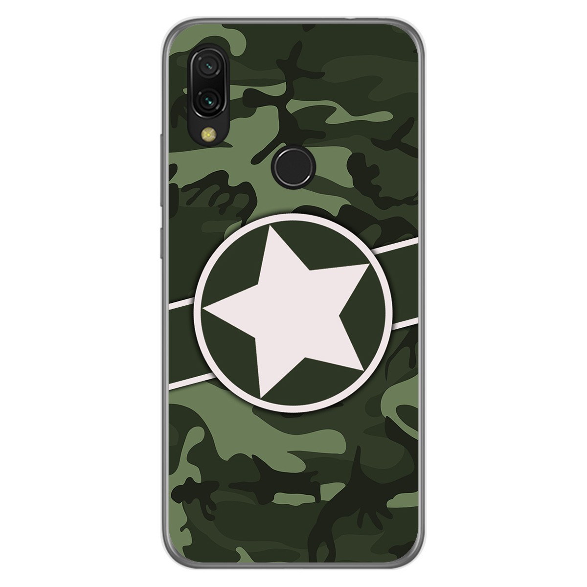 Funda Gel Tpu para Xiaomi Redmi 7 diseño Camuflaje 01 Dibujos