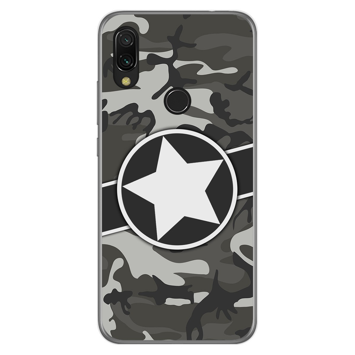Funda Gel Tpu para Xiaomi Redmi 7 diseño Camuflaje 02 Dibujos