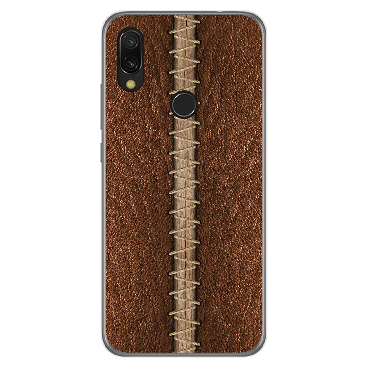 Funda Gel Tpu para Xiaomi Redmi 7 diseño Cuero 01 Dibujos