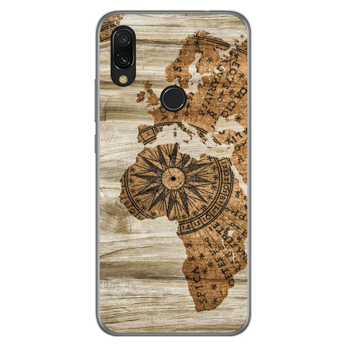 Funda Gel Tpu para Xiaomi Redmi 7 diseño Madera 07 Dibujos