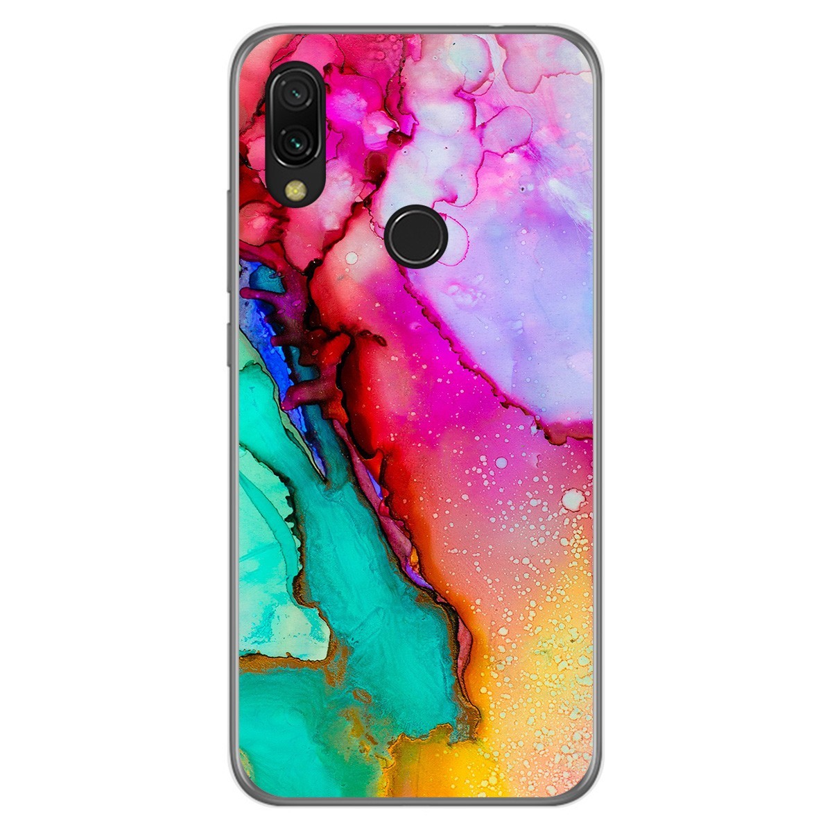 Funda Gel Tpu para Xiaomi Redmi 7 diseño Mármol 15 Dibujos
