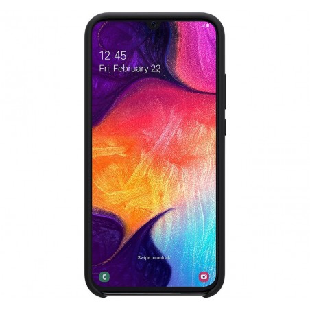Funda Silicona Líquida Ultra Suave para Samsung Galaxy A50 / A50s / A30s color Negra