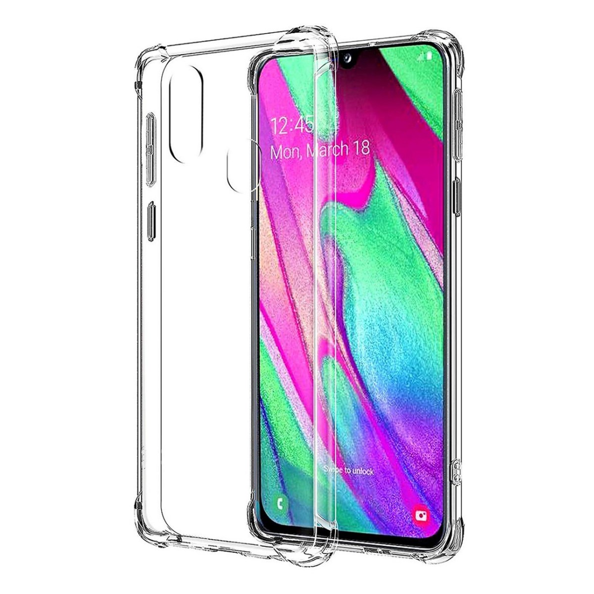 Funda Gel Tpu Anti-Shock Transparente para Samsung Galaxy A40