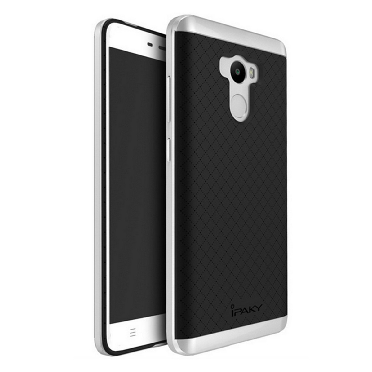Funda Tipo Neo Hybrid (Pc+Tpu) Negra / Plata para Xiaomi Redmi 4
