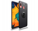 Funda Magnetica Soporte con Anillo Giratorio 360 para Samsung Galaxy A40 color Negra