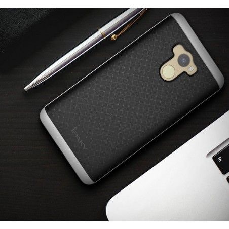 Funda Tipo Neo Hybrid (Pc+Tpu) Negra / Plata para Xiaomi Redmi 4