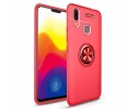 Funda Magnetica Soporte con Anillo Giratorio 360 para Samsung Galaxy M20 color Roja