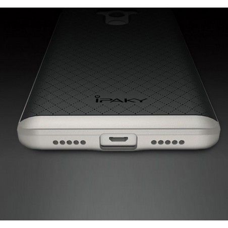 Funda Tipo Neo Hybrid (Pc+Tpu) Negra / Plata para Xiaomi Redmi 4