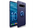 Funda Magnetica Soporte con Anillo Giratorio 360 para Samsung Galaxy S10 Plus color Azul