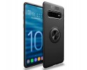 Funda Magnetica Soporte con Anillo Giratorio 360 para Samsung Galaxy S10 Plus color Negra