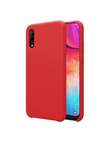 Funda Silicona Líquida Ultra Suave para Samsung Galaxy A50 / A50s / A30s color Roja