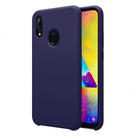 Funda Silicona Líquida Ultra Suave para Samsung Galaxy M20 color Azul