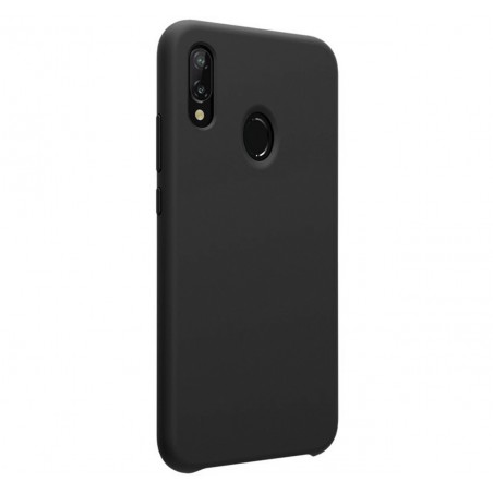 Funda Silicona Líquida Ultra Suave para Samsung Galaxy M20 color Negra