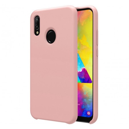 Funda Silicona Líquida Ultra Suave para Samsung Galaxy M20 color Rosa