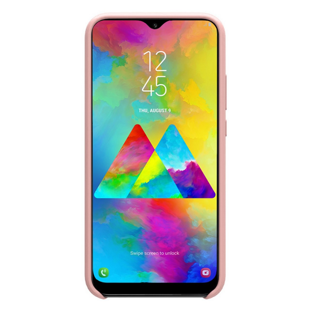 Funda Silicona Líquida Ultra Suave para Samsung Galaxy M20 color Rosa