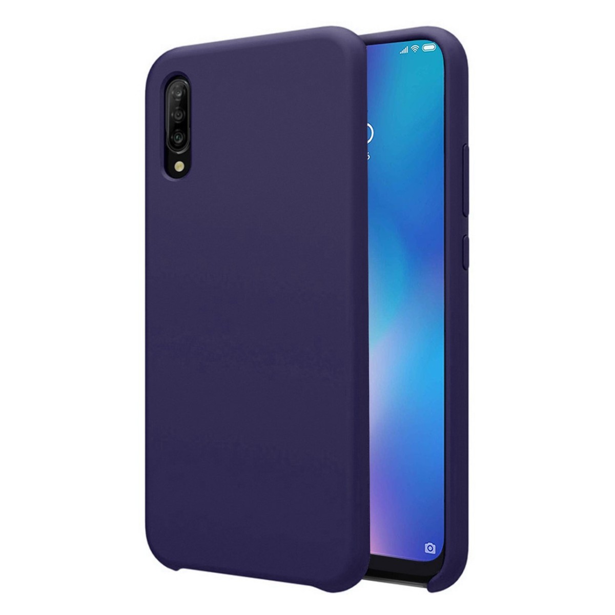 Funda Silicona Líquida Ultra Suave para Xiaomi Mi 9 color Azul