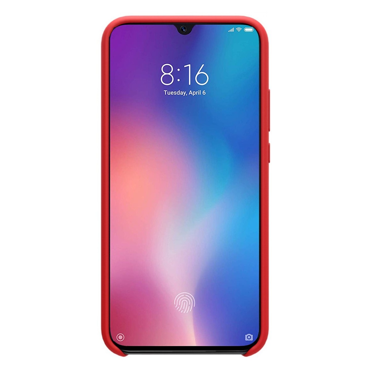 Funda Silicona Líquida Ultra Suave para Xiaomi Mi 9 color Roja
