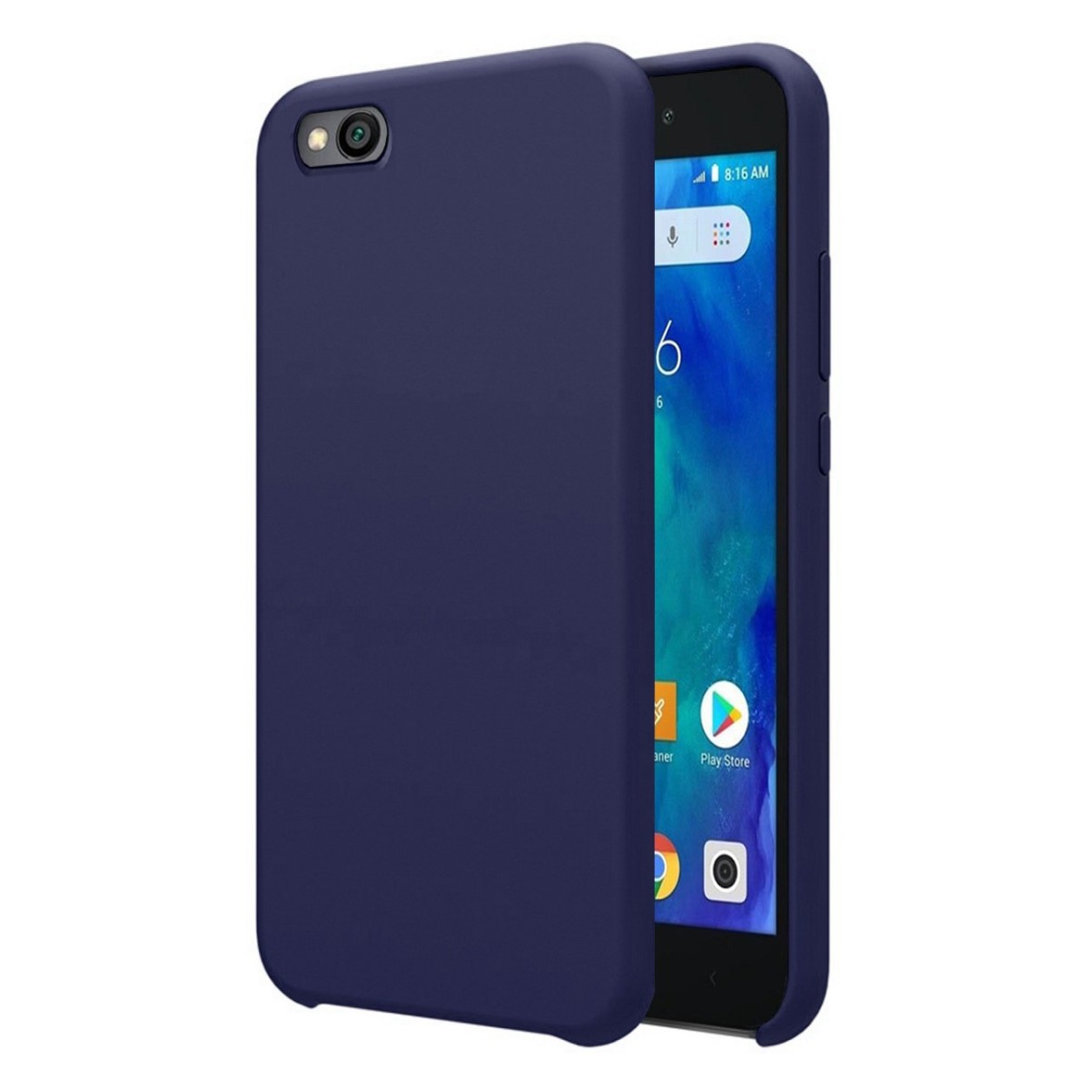 Funda Silicona Líquida Ultra Suave para Xiaomi Redmi Go color Azul