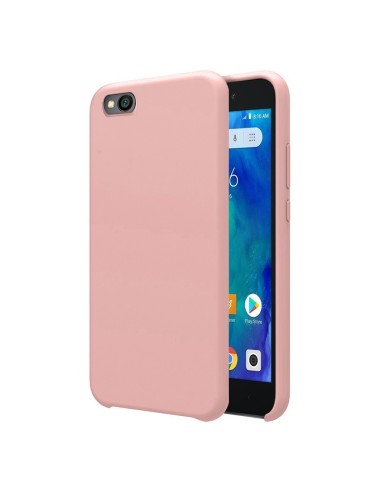 Funda Silicona Líquida Ultra Suave para Xiaomi Redmi Go color Rosa