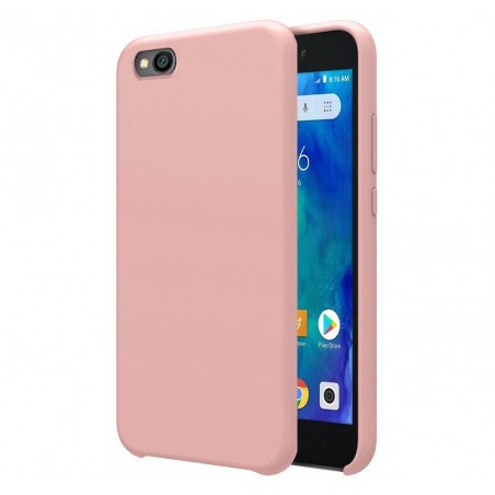 Funda Silicona Líquida Ultra Suave para Xiaomi Redmi Go color Rosa