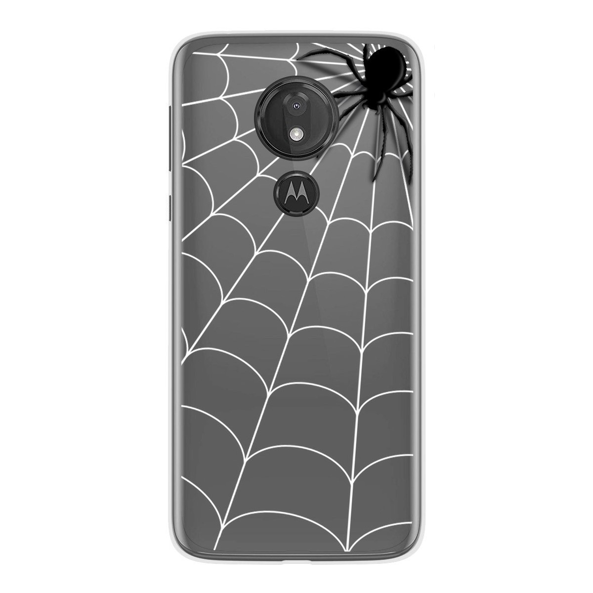 Funda Gel Transparente para Motorola Moto G7 Power diseño Araña Dibujos