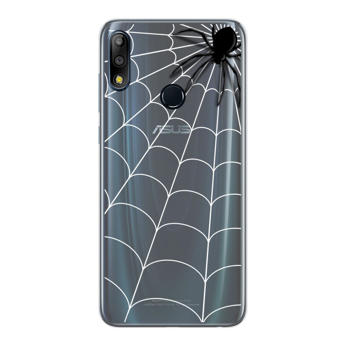 Funda Gel Transparente para Asus Zenfone Max (M2) diseño Araña Dibujos