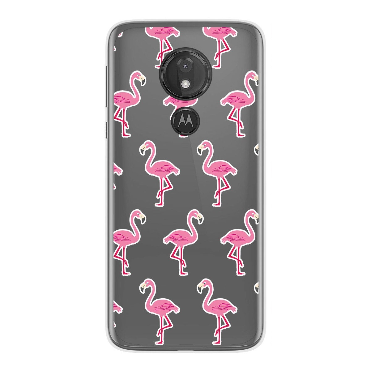 Funda Gel Transparente para Motorola Moto G7 Power diseño Flamenco Dibujos