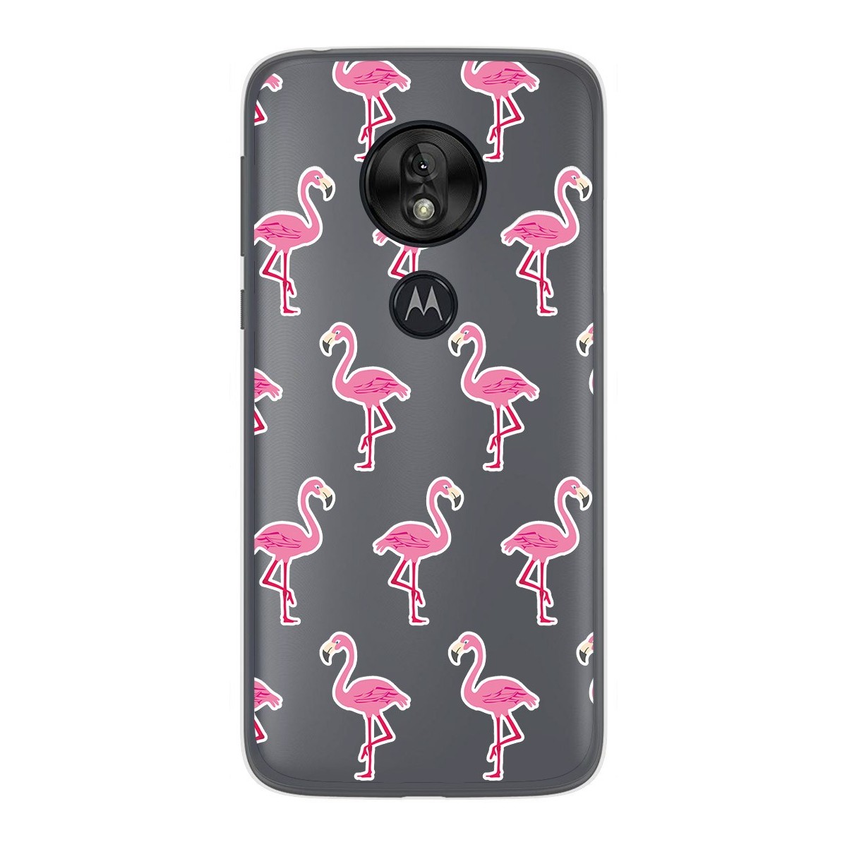 Funda Gel Transparente para Motorola Moto G7 Play diseño Flamenco Dibujos