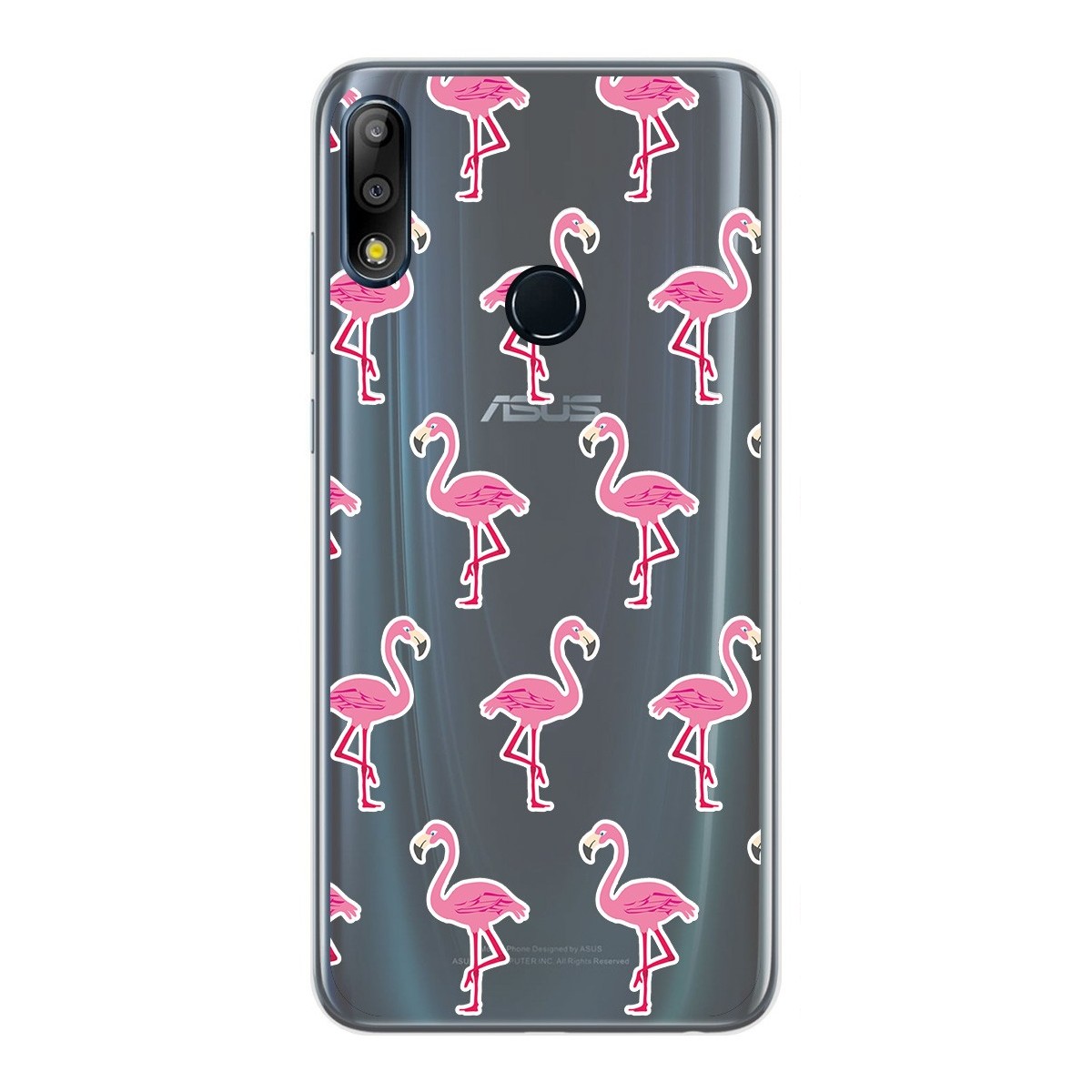Funda Gel Transparente para Asus Zenfone Max (M2) diseño Flamenco Dibujos