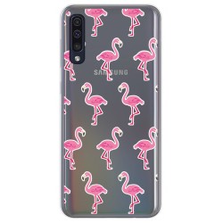 Funda Gel Transparente para Samsung Galaxy A50 / A50s / A30s diseño Flamenco Dibujos
