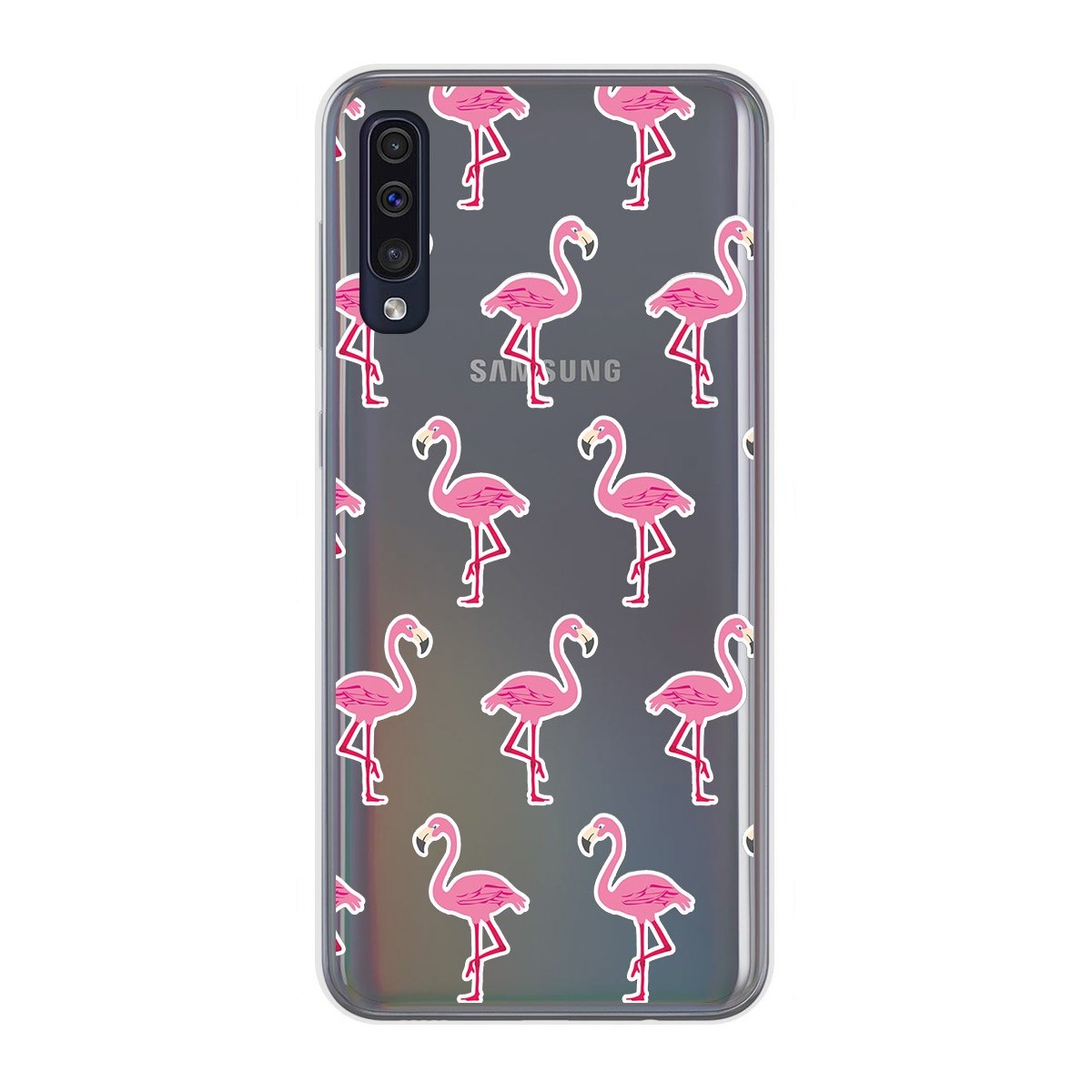 Funda Gel Transparente para Samsung Galaxy A50 / A50s / A30s diseño Flamenco Dibujos