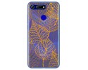 Funda Gel Transparente para Huawei Honor View 20 diseño Hojas Dibujos