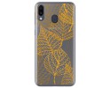 Funda Gel Transparente para Samsung Galaxy M20 diseño Hojas Dibujos