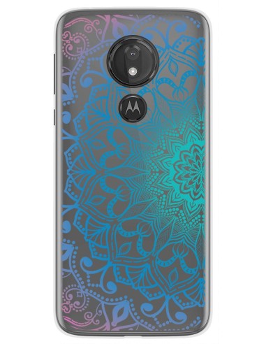 Funda Gel Transparente para Motorola Moto G7 Power diseño Mandala Dibujos