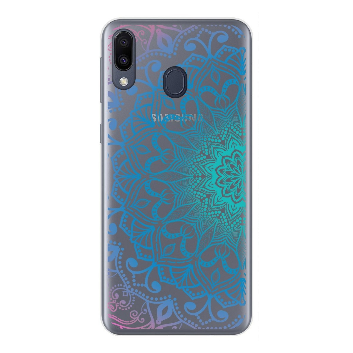 Funda Gel Transparente para Samsung Galaxy M20 diseño Mandala Dibujos