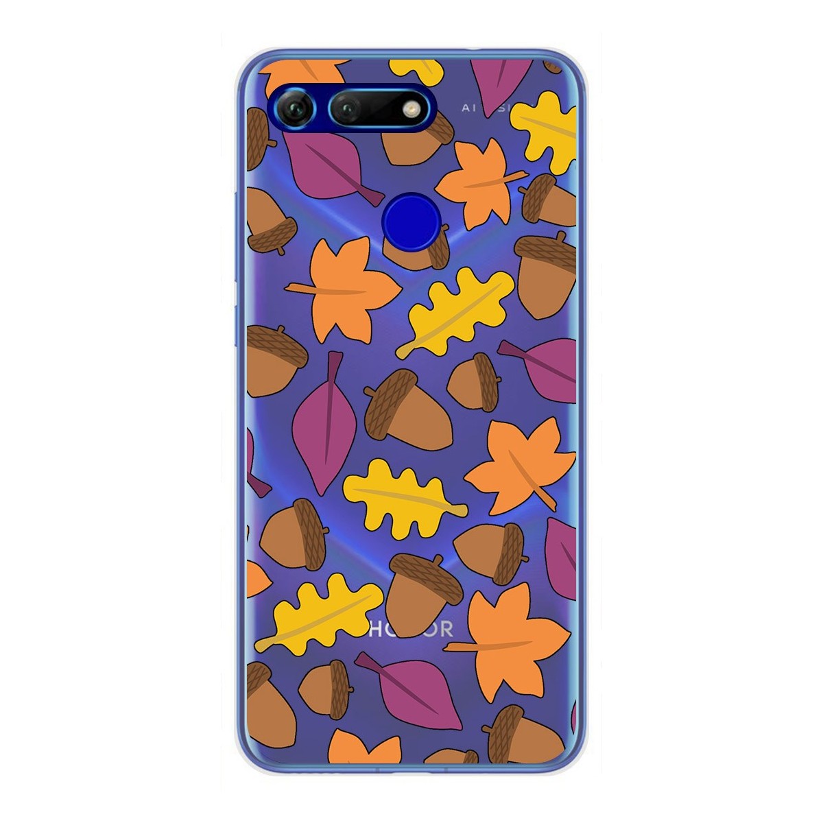Funda Gel Transparente para Huawei Honor View 20 diseño Otoño Dibujos