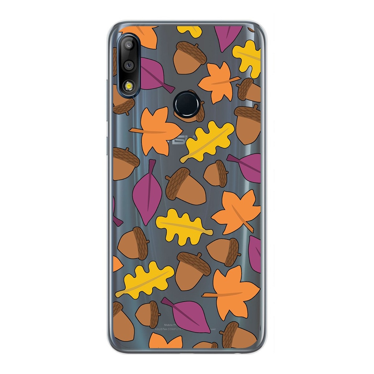 Funda Gel Transparente para Asus Zenfone Max (M2) diseño Otoño Dibujos
