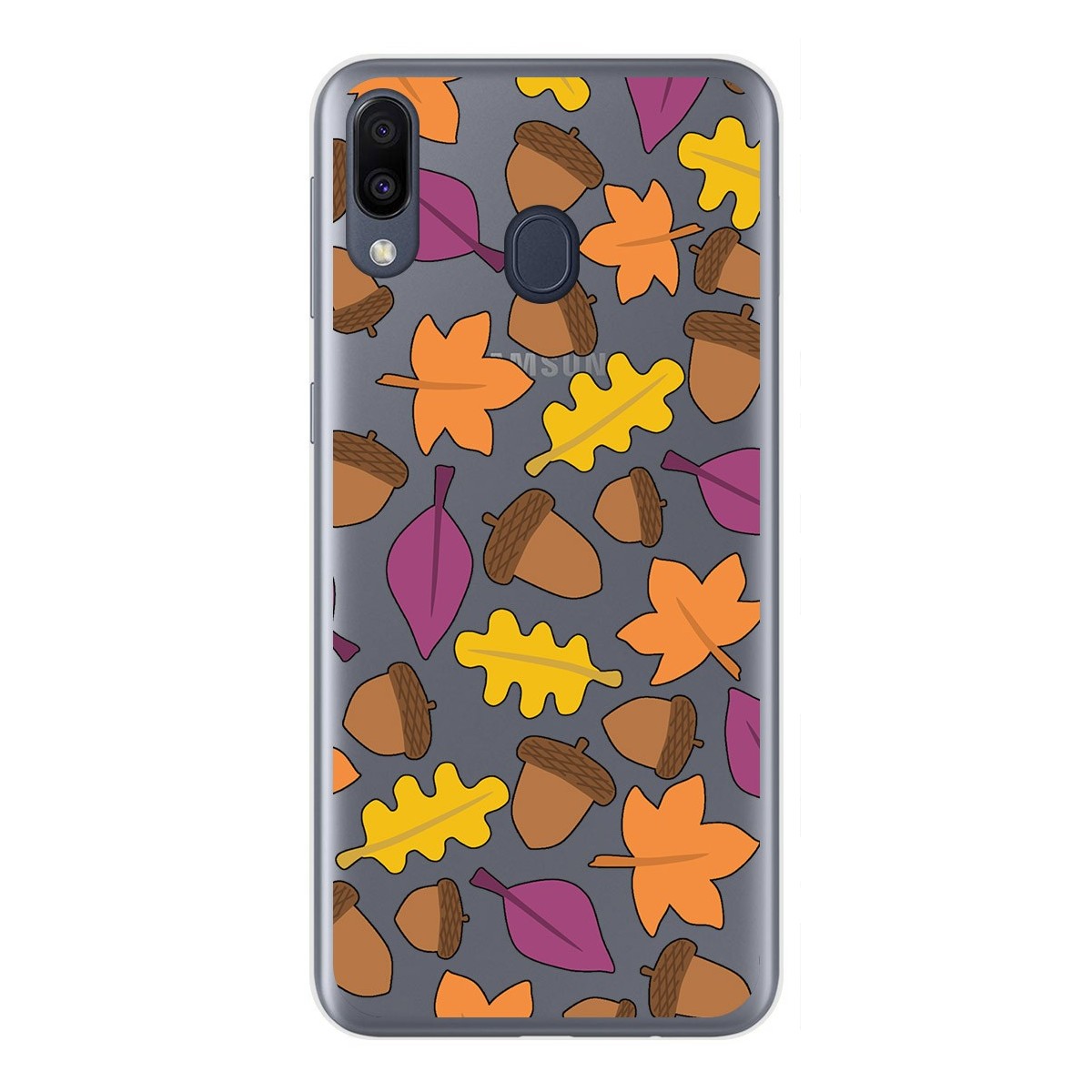 Funda Gel Transparente para Samsung Galaxy M20 diseño Otoño Dibujos