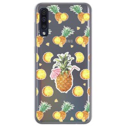 Funda Gel Transparente para Samsung Galaxy A50 / A50s / A30s diseño Piña Dibujos