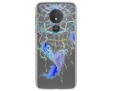 Funda Gel Transparente para Motorola Moto G7 Power diseño Plumas Dibujos
