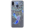 Funda Gel Transparente para Samsung Galaxy M20 diseño Plumas Dibujos