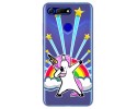 Funda Gel Transparente para Huawei Honor View 20 diseño Unicornio Dibujos